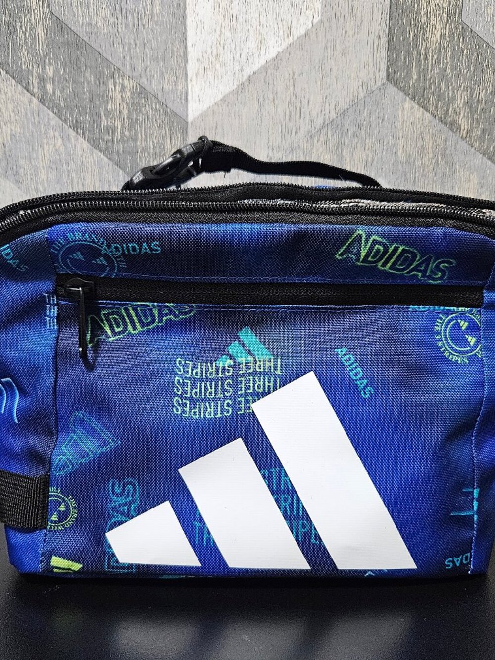 NWT adidas Affiliate Insulated Lunch Bag Blue Logo Print Cooler Lunch Box
